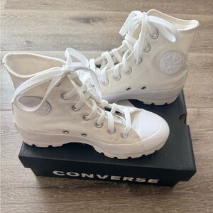Converse High-Top Sneakers Size 5 White